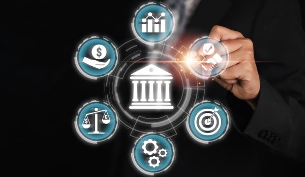 Digital,Interface,Showcasing,Governance,Concept,With,Icons,Representing,Financial,,Organizational,